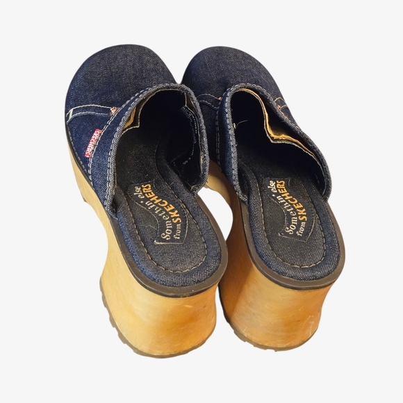 Y2k Skechers Denim Platform Clogs !! - Picture 5 of 8